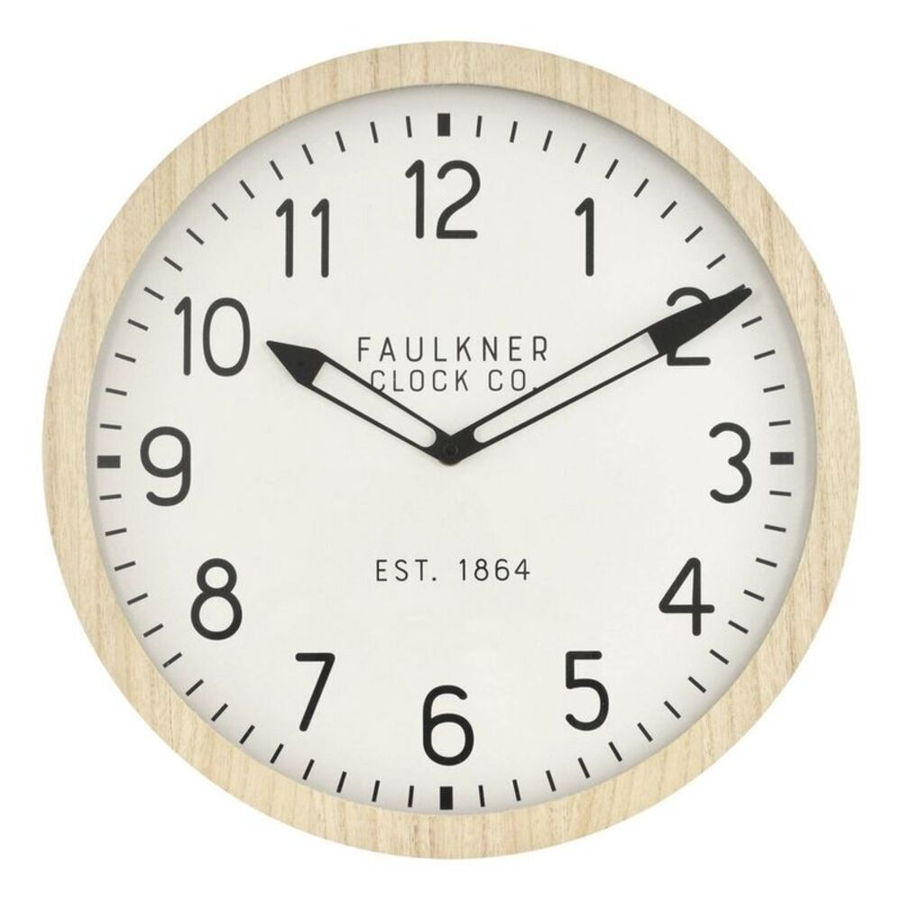 Threshold - 16" Wall Clock Wood - Threshold Tan